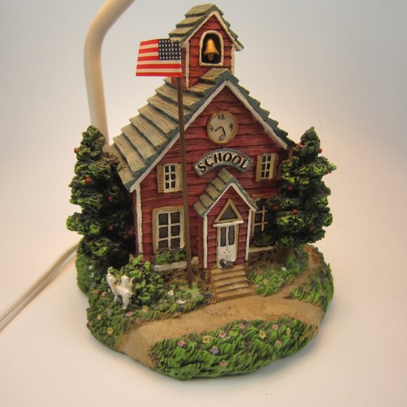 Susan Winget Red Schoolhouse Desktop Lamp - Used - Tested - Works - Picture 3 of 14